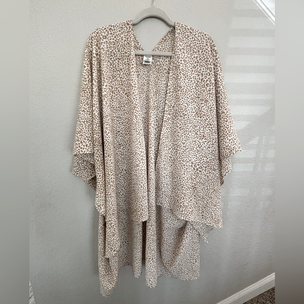 Time and Tru cheetah kimono swim cover